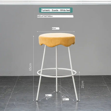 ABOUT WHITE Marcellus Elegant Luxury Bar Stool from ABOUT WHITE