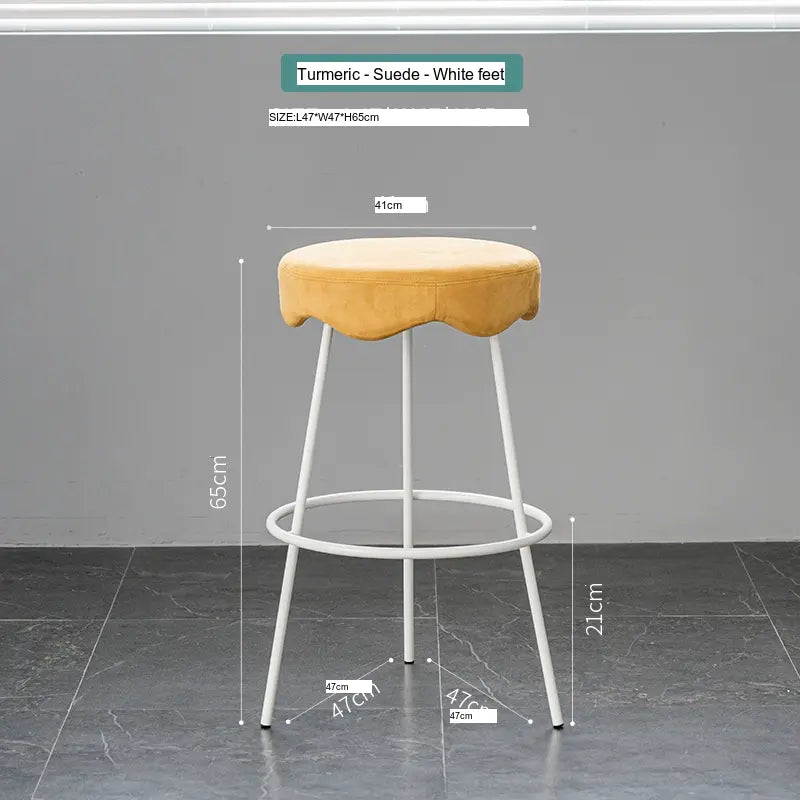ABOUT WHITE Marcellus Elegant Luxury Bar Stool from ABOUT WHITE