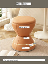 MOXER Elowen Elegant Solid Wood Rotating Dressing Stool from MOXER