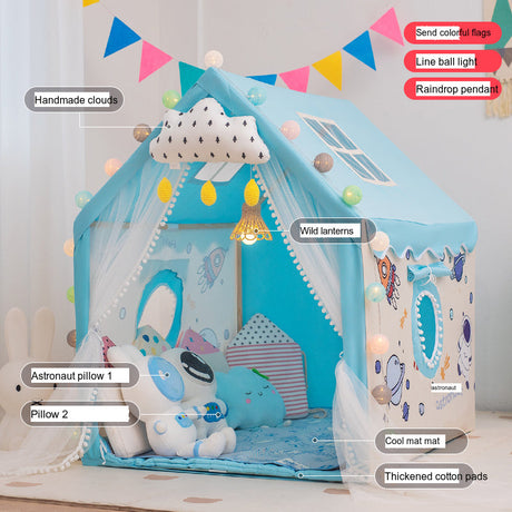LITTLE DOVE Santiago Enchanted Indoor Castle Tent Playhouse from LITTLE DOVE