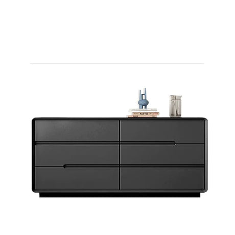 LINYUE Gideon Italian Black Minimalist Multi-Drawer Cabinet from LINYUE