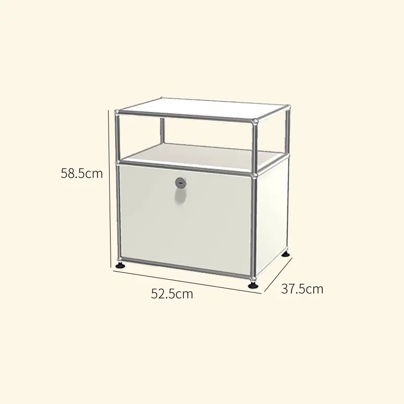 LAIMO Beatrice Retro Modular Stainless Steel Living Room Cabinet from LAIMO