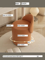 MOXER Elowen Luxurious Leather Makeup Stool from MOXER