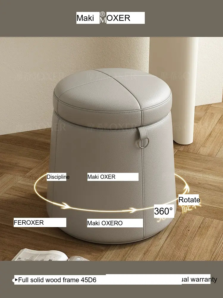MOXER Lucinda Elegant Light Luxury Makeup Stool from MOXER