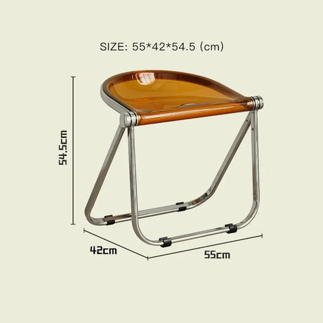 LAZYSPACE Noah Transparent Folding Chair from LAZYSPACE