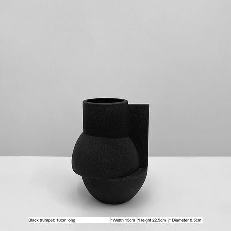 VAVINCI Aeliana Artistic Geometric Ceramic Flower Bottle from VAVINCI