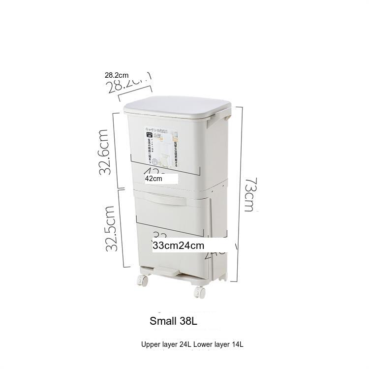 LIVETAI Hokkaido Multilayer Footstep Trash Can from LIVETAI