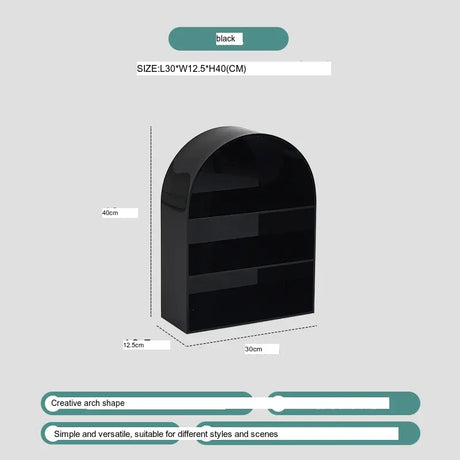 ABOUT WHITE Marcellus Elegant Minimalist Layered Storage Shelf from ABOUT WHITE