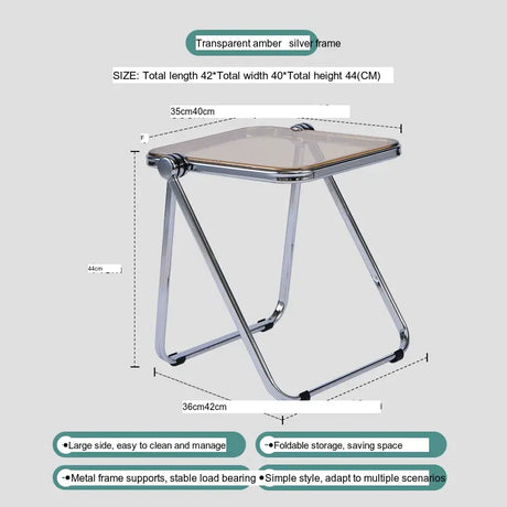 ABOUT WHITE Tamsin Elegant Foldable Acrylic Coffee Table from ABOUT WHITE