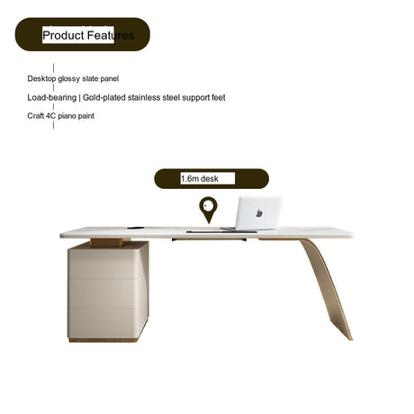 WW Sophie Minimalistic Laptop and Bookcase Desk from WW