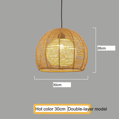 BOJI Kintaro Artistic Woven Lampshade Ceiling Lamp from BOJI
