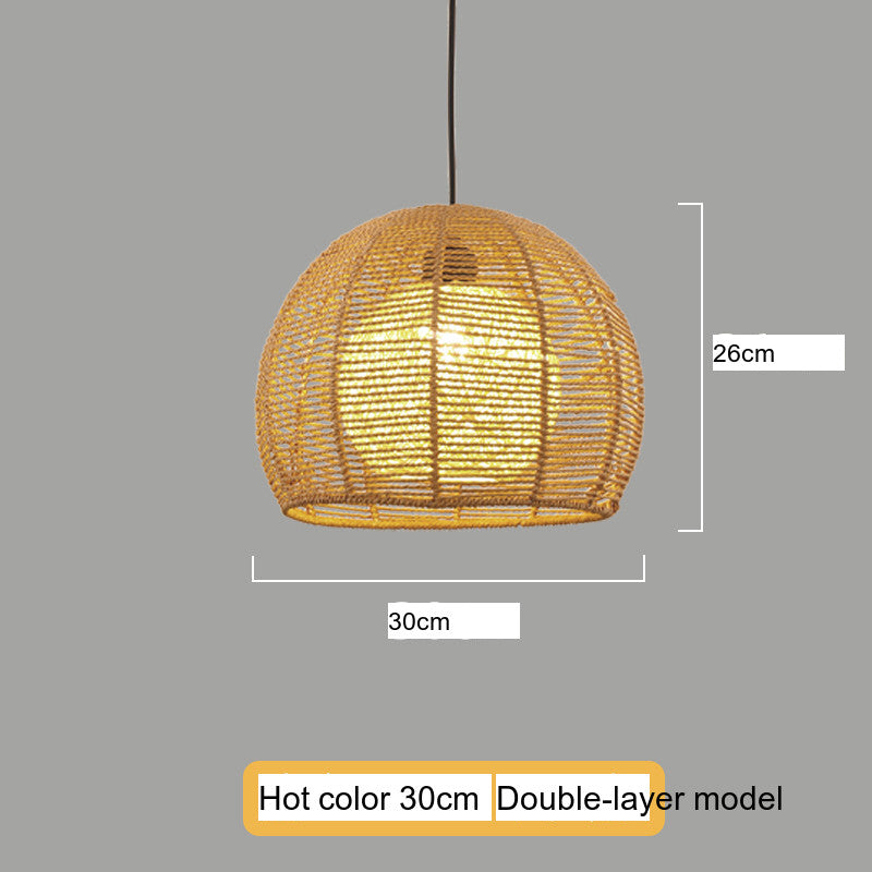 BOJI Kintaro Artistic Woven Lampshade Ceiling Lamp from BOJI