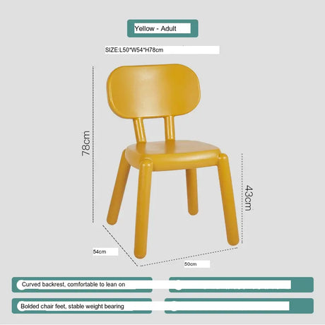 ABOUT WHITE Hanae Stylish Red Plastic Dining Chair from ABOUT WHITE