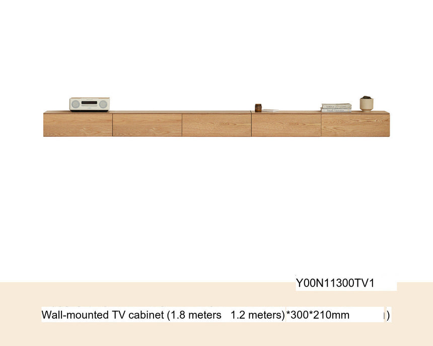 GENJI Callan Sleek Solid Wood Wall-Mounted TV Cabinet from GENJI
