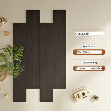 LOFTWELL Isolde Luxe Soft Velvet Wood Grain Tiles from LOFTWELL