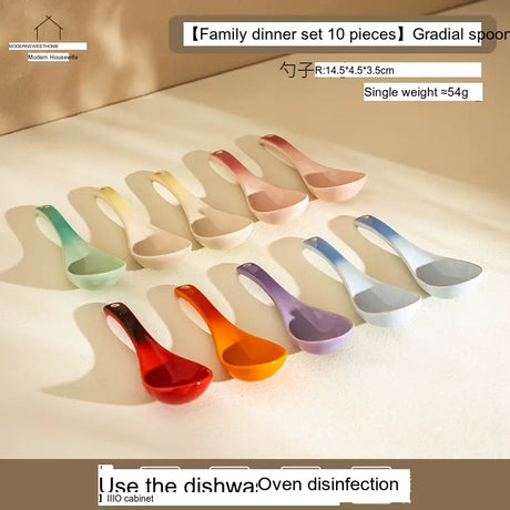MH Elowen Elegant High-Value Ceramic Soup Spoon from MH