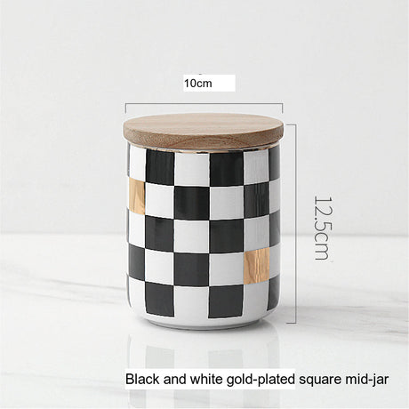 LIVETAI Marcellus Elegant Nordic Ceramic Storage Jar from LIVETAI