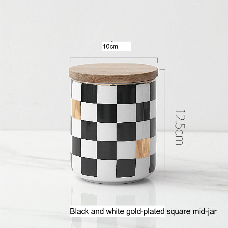 LIVETAI Marcellus Elegant Nordic Ceramic Storage Jar from LIVETAI