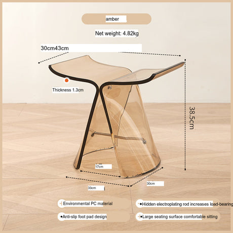 NIYE Hoshiko Transparent Stylish Makeup Stool from NIYE
