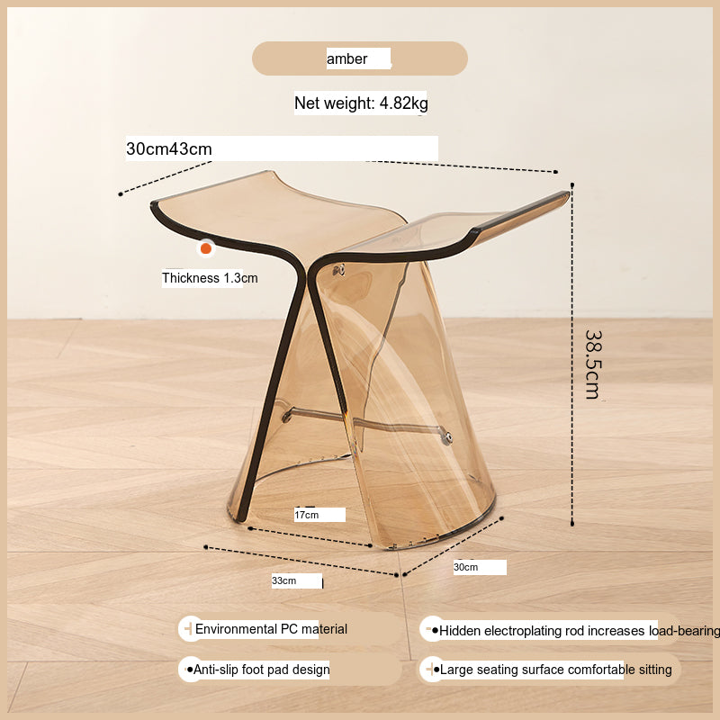 NIYE Hoshiko Transparent Stylish Makeup Stool from NIYE