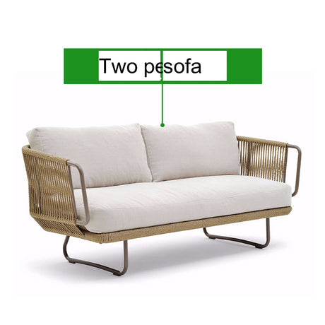 DIME GARDEN Isolde Elegant Rattan Coffee Table Set from DIME GARDEN