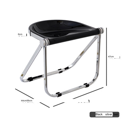 NIYE Montgomery Sleek Transparent Folding Stool from NIYE