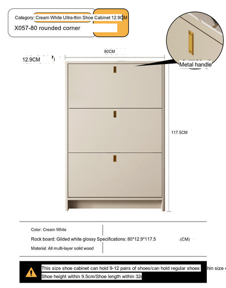 Leia Ultra Thin Shoe Cabinet from MODENG