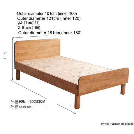 BAIYA SHUNAN Keisuke Minimalist Natural Wood Crib from BAIYA SHUNAN