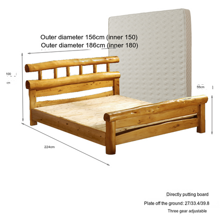 BAIYA SHUNAN Michiko Eco-Friendly Cypress Double Bed from BAIYA SHUNAN