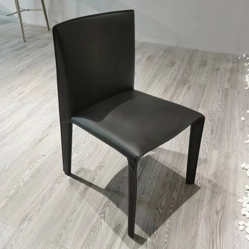 SOOGOOD Leontios Elegant Italian Leather Dining Chair from SOOGOOD