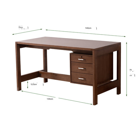BAIYA SHUNAN Haruki Elegant Solid Wood Writing Desk from BAIYA SHUNAN