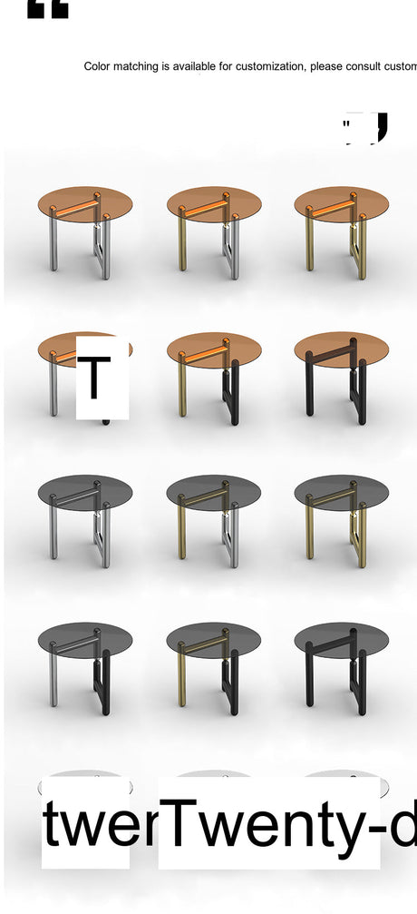 TELLS Isolde Sleek Minimalist Round Retro Coffee Table from TELLS