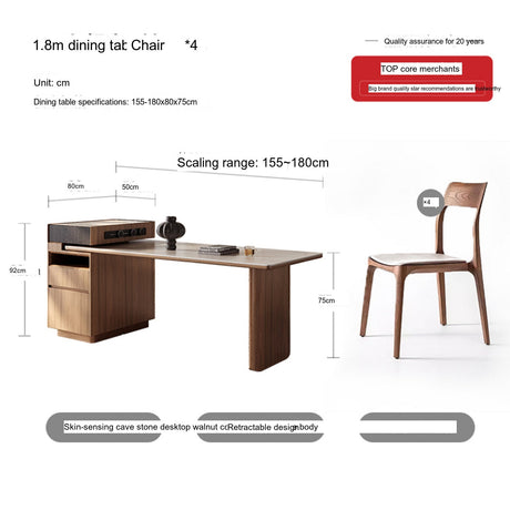 QUANMU Serafina Versatile Elegant Dining Table from QUANMU