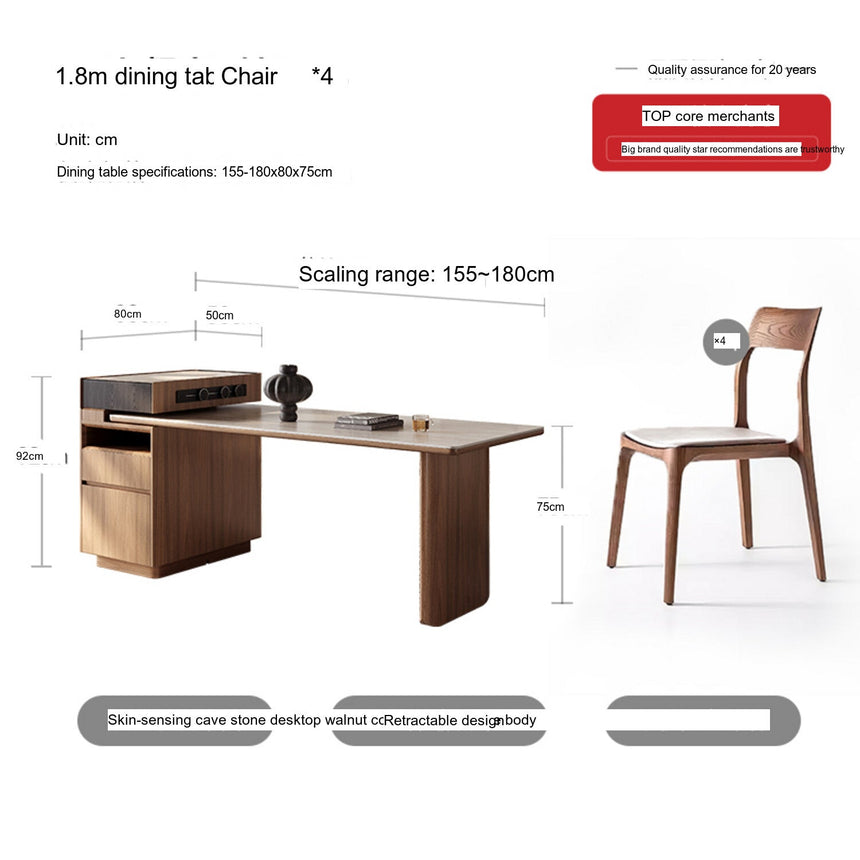 QUANMU Serafina Versatile Elegant Dining Table from QUANMU