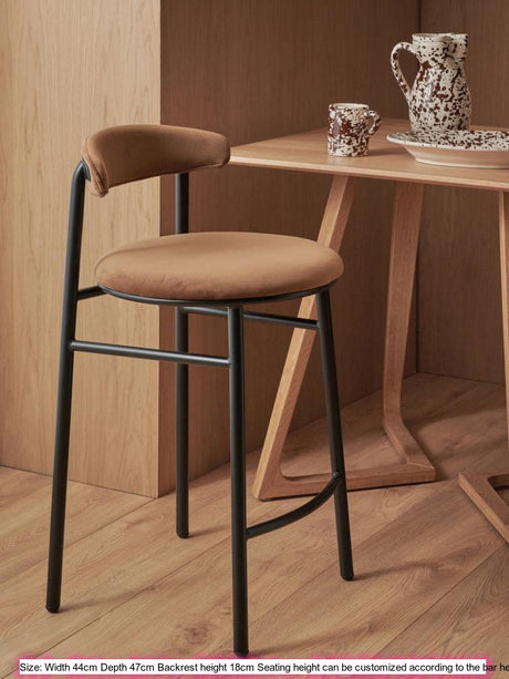 GENJI Elysian Luxe Nordic Metal Bar Chair from GENJI