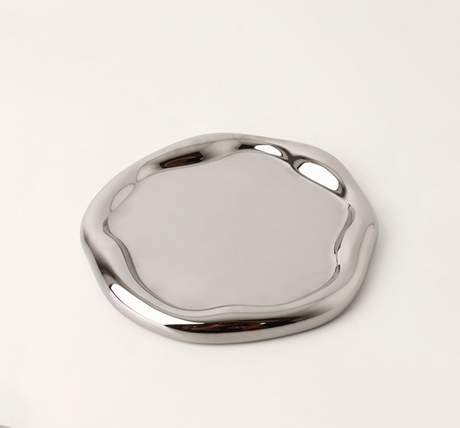 NICEMOON Ava Silver Fruit Dinner Plate from NICEMOON