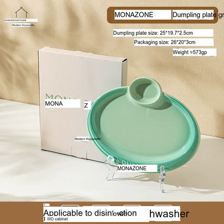 MH Laperouse Elegant Ceramic Dumpling Plate from MH
