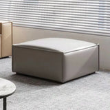 MOXER Elowen Elegant Full Leather Tofu Block Stool from MOXER