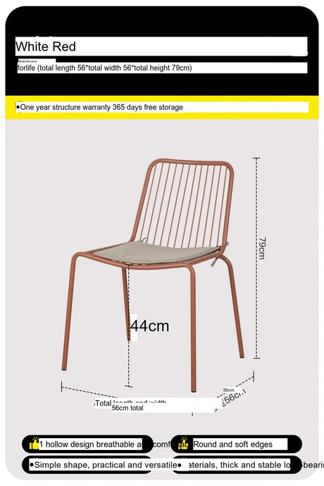 ABOUT WHITE Marisol Stylish Minimalist Stackable Dining Chairs from ABOUT WHITE