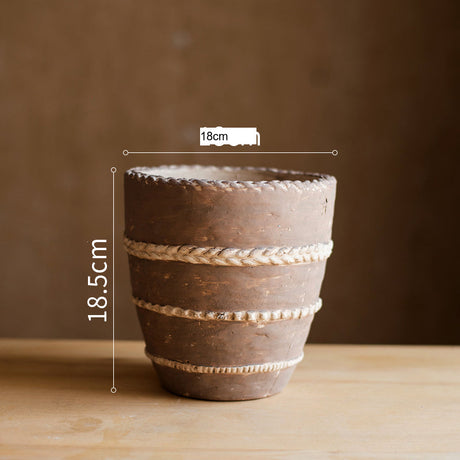 JUHAN Isolde Vintage Clay Handcrafted Flowerpot from JUHAN
