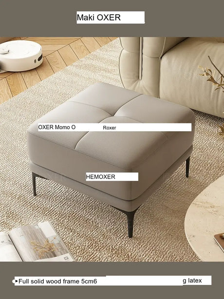 MOXER Juniper Solid Wood Footrest Compact Living Room Stool from MOXER