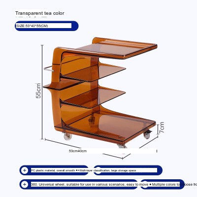 NIYE Josiah Elegant Acrylic Coffee Table Storage System from NIYE