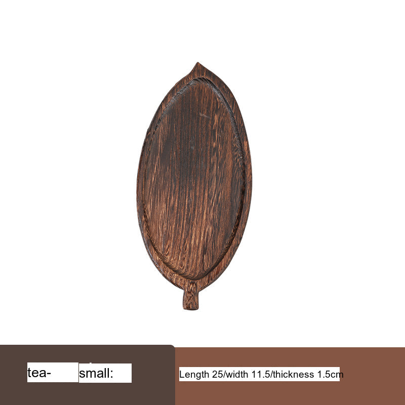 PAULOWNIA YOKOHAMA Elegant Leaf-Shaped Wooden Pallet Tray from PAULOWNIA