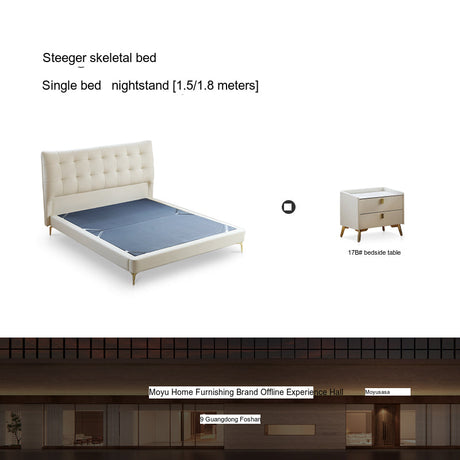 MOYU Elowen Luxurious Modern Leather Bed from MOYU