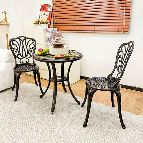 ZIYE Fujiko Elegant Wrought Iron 3-Piece Coffee Table Set from ZIYE