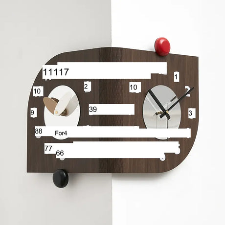 MANDELA Alhambra Modern Double-Sided Rotation Wall Clock from MANDELA