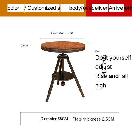 WEIMEI Marisol Vintage Adjustable Round Table & Chair Set from WEIMEI