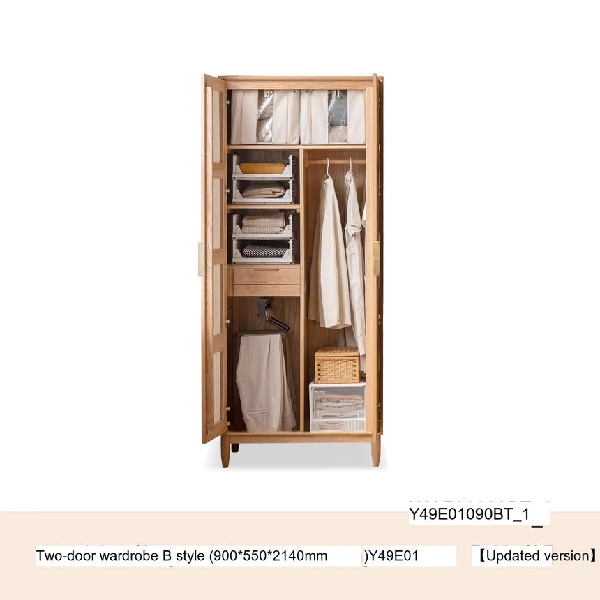 GENJI Aishiko Customizable Nordic Oak Wardrobe from GENJI