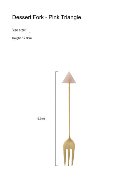 LIVETAI Sapphira Elegant Stainless Steel Cake Forks from LIVETAI