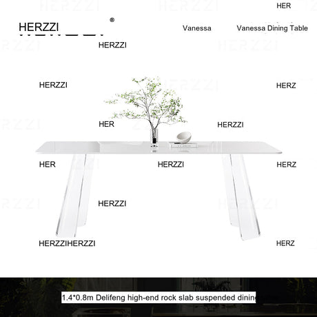 HERZZI Cortland Chic Acrylic Dining Set from HERZZI